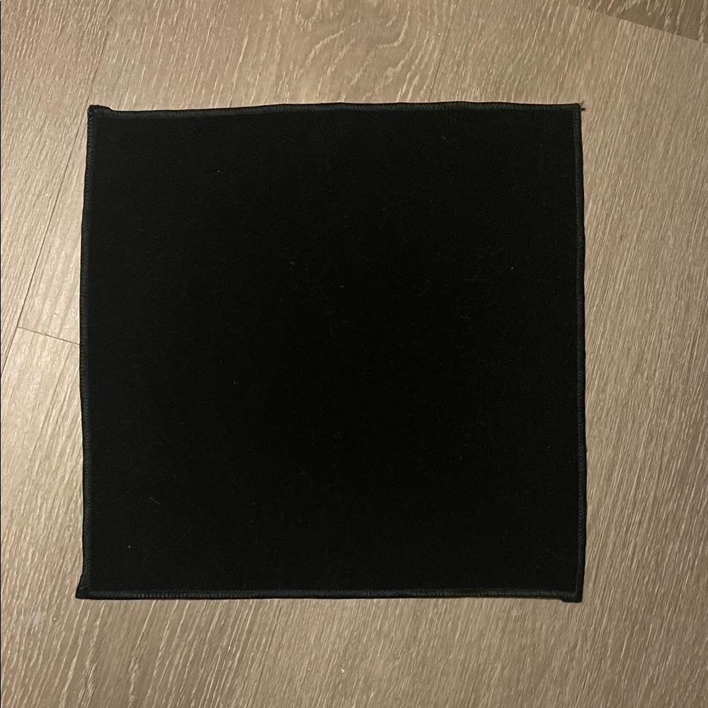 Black Velour/Velvet Pocket Square